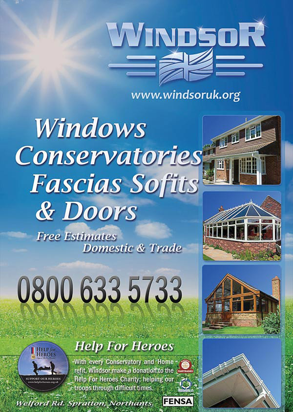 Promotional Business Leaflet for Windsor Northampton